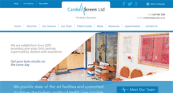 Desktop Screenshot of cardiacscreen.co.uk